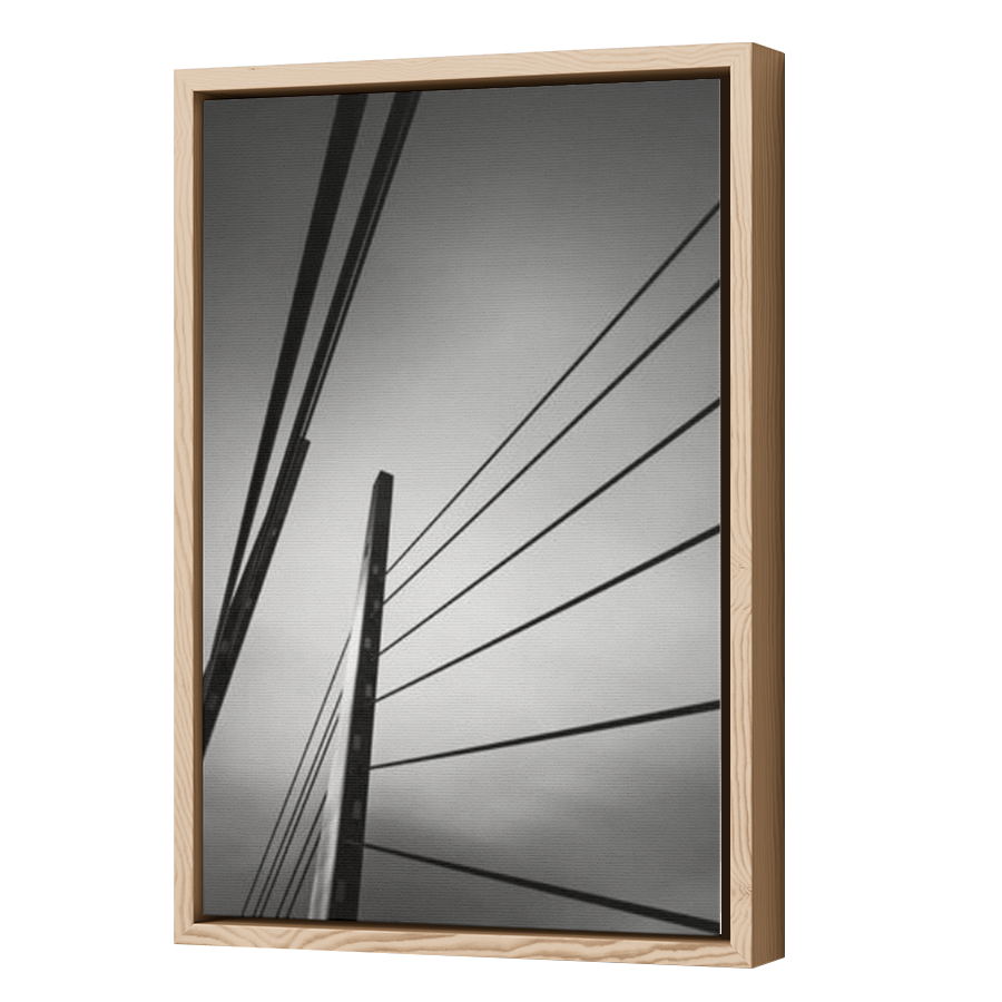Thumbnail for Canvas - Wood Grain Floating Frame