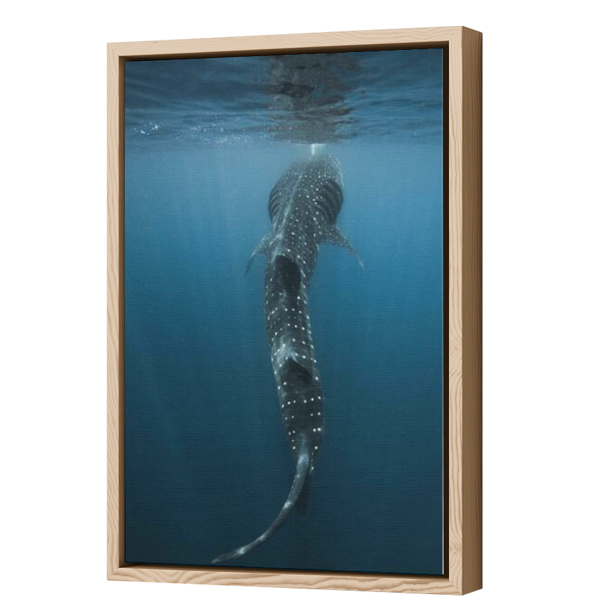 Thumbnail for Canvas - Wood Grain Floating Frame