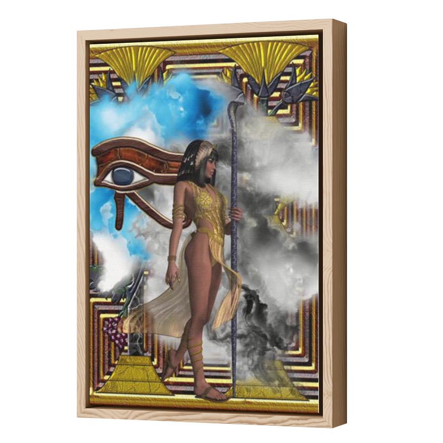 Thumbnail for Canvas - Wood Grain Floating Frame