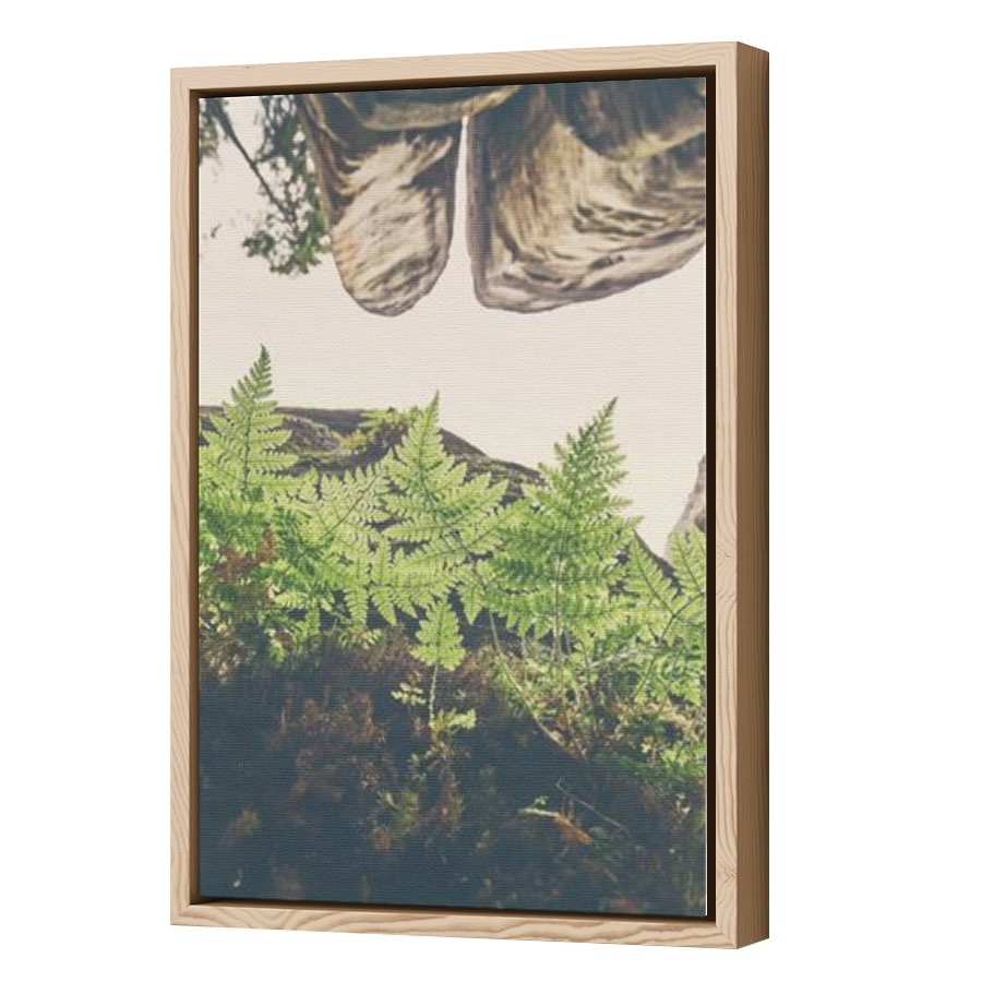Thumbnail for Canvas - Wood Grain Floating Frame