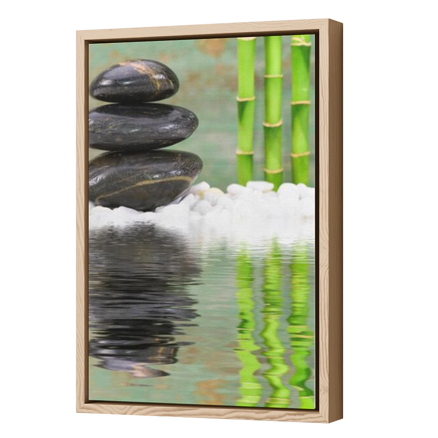 Thumbnail for Canvas - Wood Grain Floating Frame