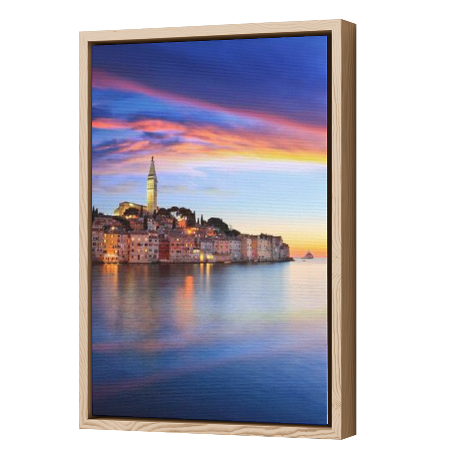 Thumbnail for Canvas - Wood Grain Floating Frame