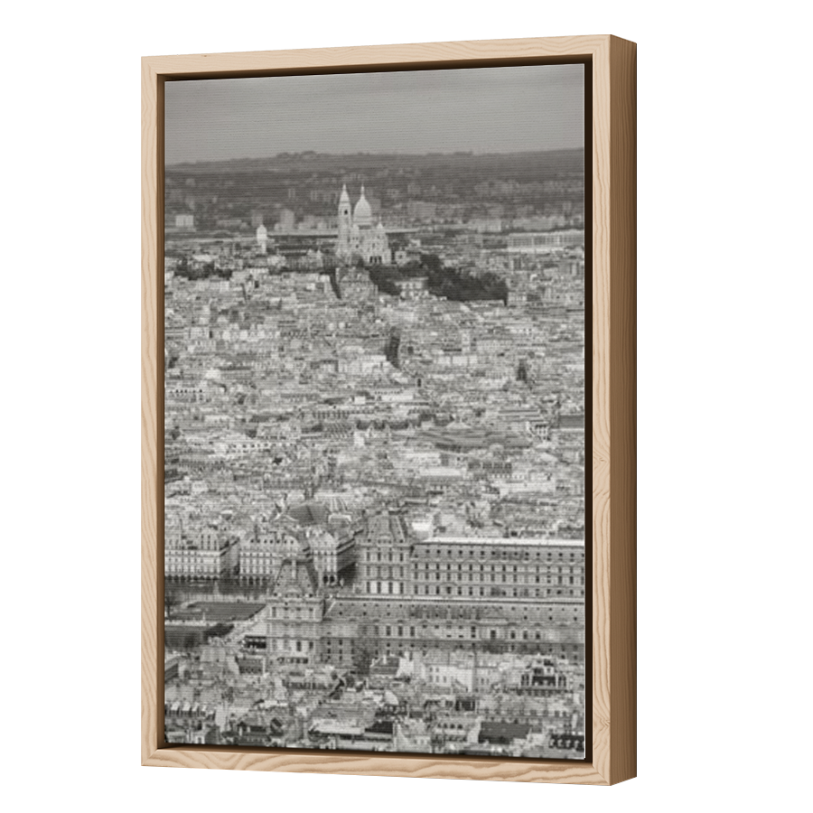 Thumbnail for Canvas - Wood Grain Floating Frame