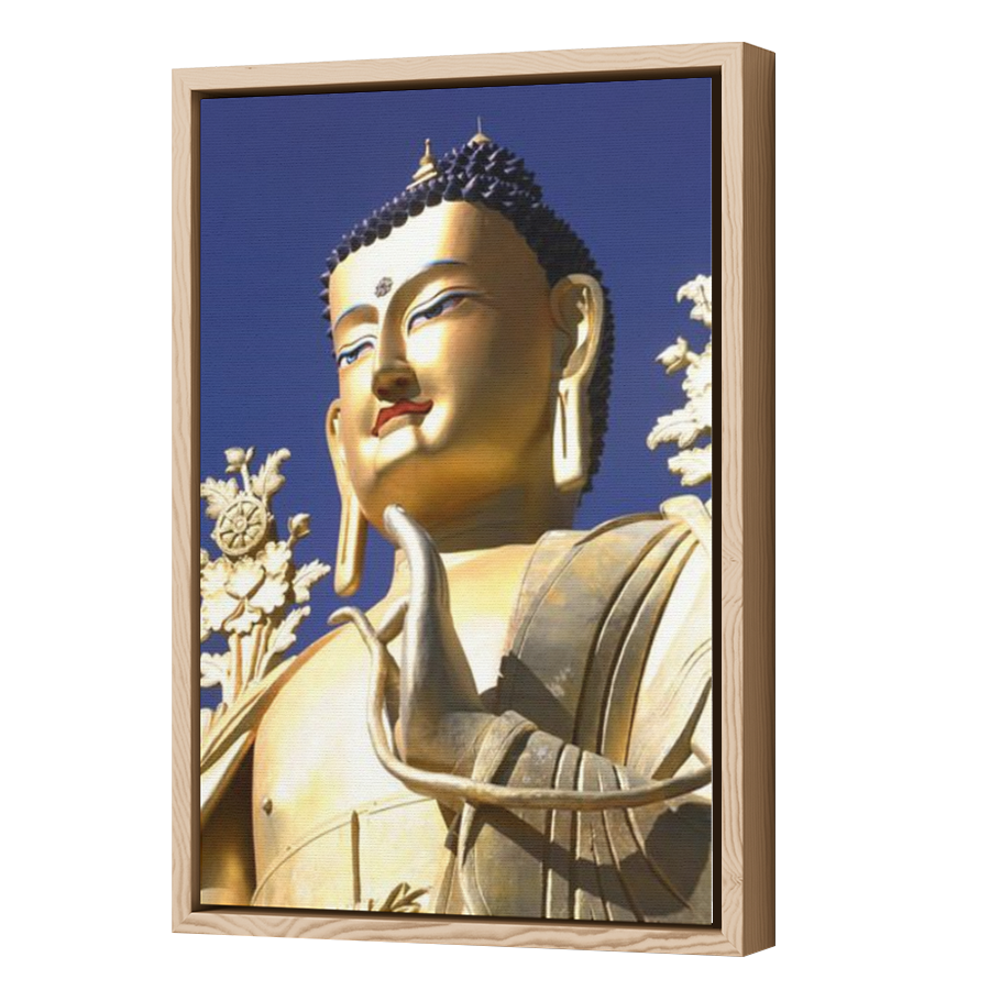 Thumbnail for Canvas - Wood Grain Floating Frame