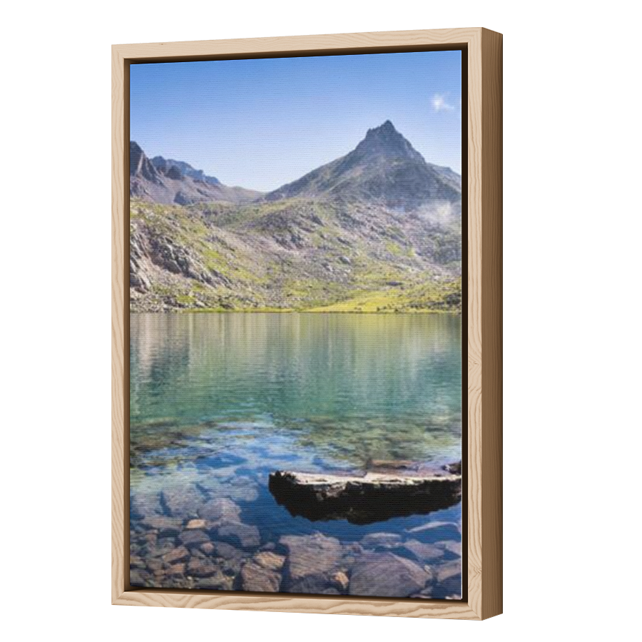 Thumbnail for Canvas - Wood Grain Floating Frame