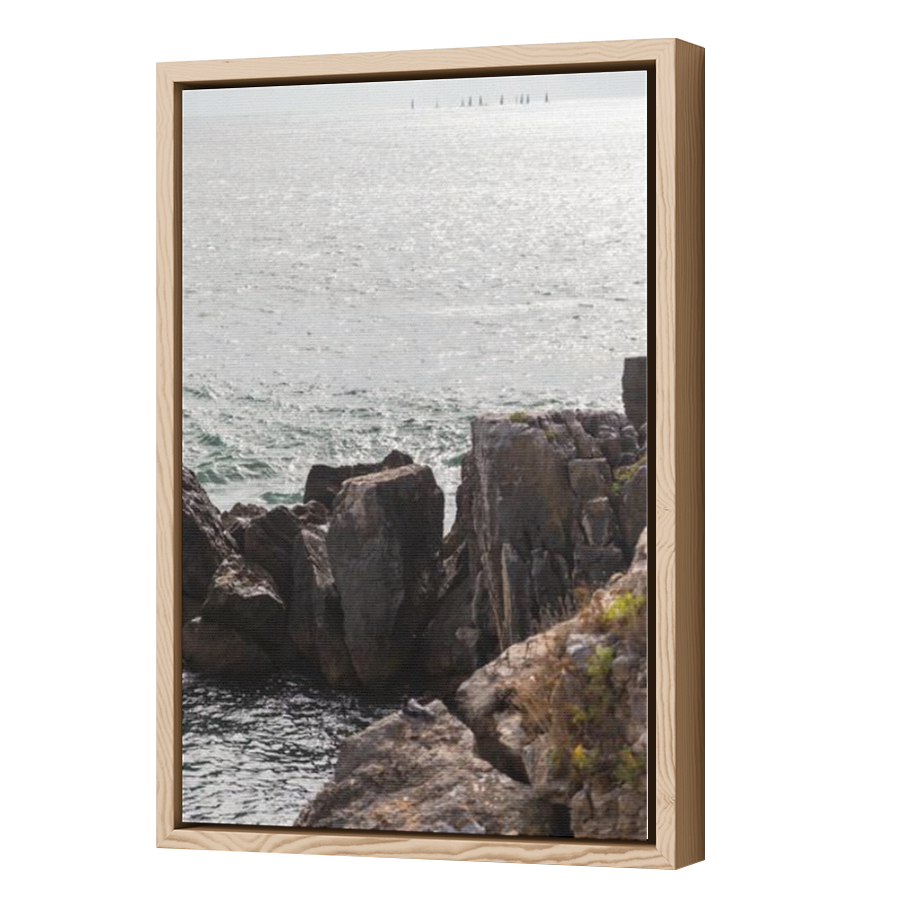 Thumbnail for Canvas - Wood Grain Floating Frame