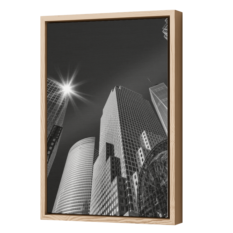 Thumbnail for Canvas - Wood Grain Floating Frame