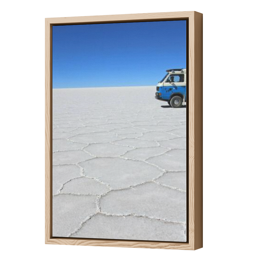 Thumbnail for Canvas - Wood Grain Floating Frame