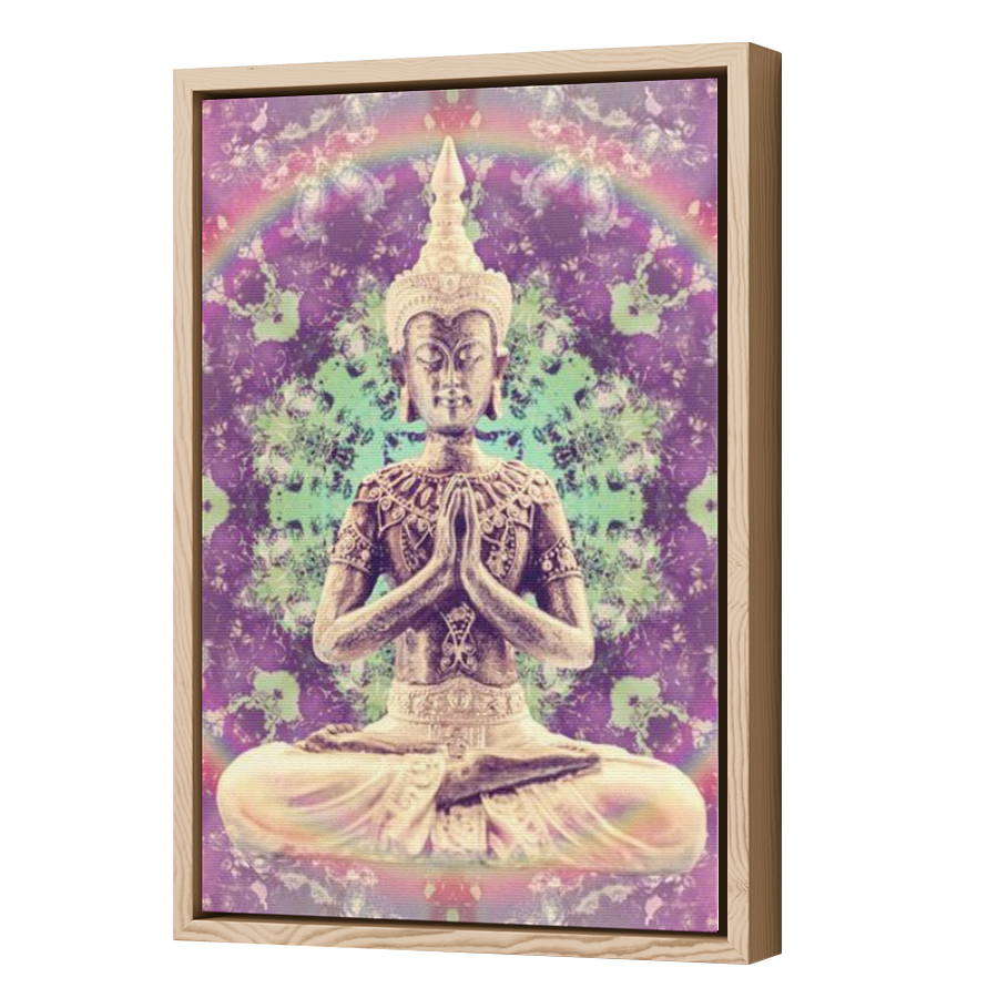 Thumbnail for Canvas - Wood Grain Floating Frame