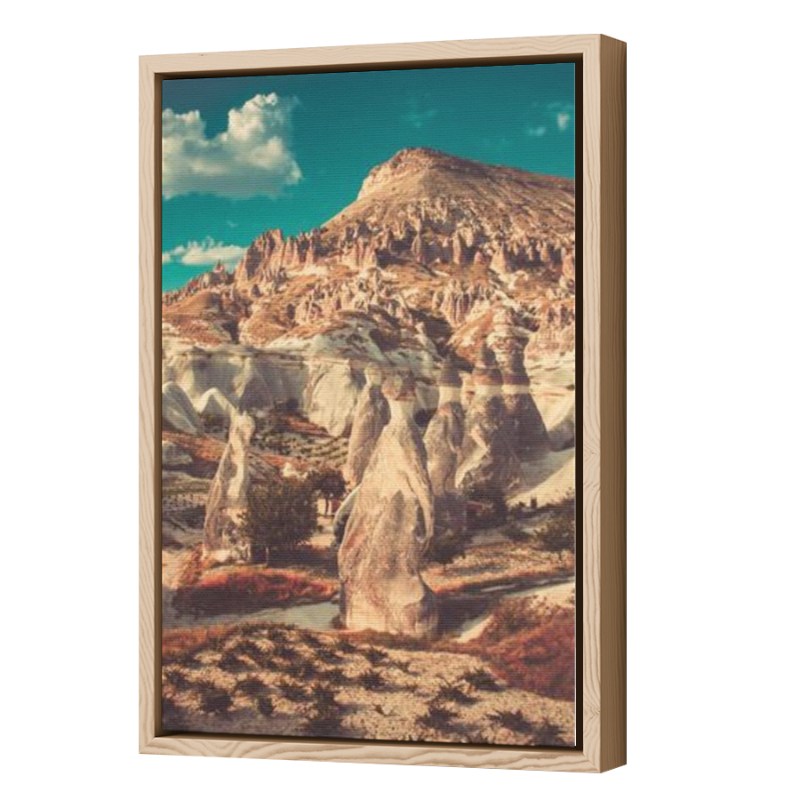Thumbnail for Canvas - Wood Grain Floating Frame