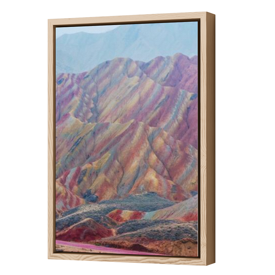 Thumbnail for Canvas - Wood Grain Floating Frame