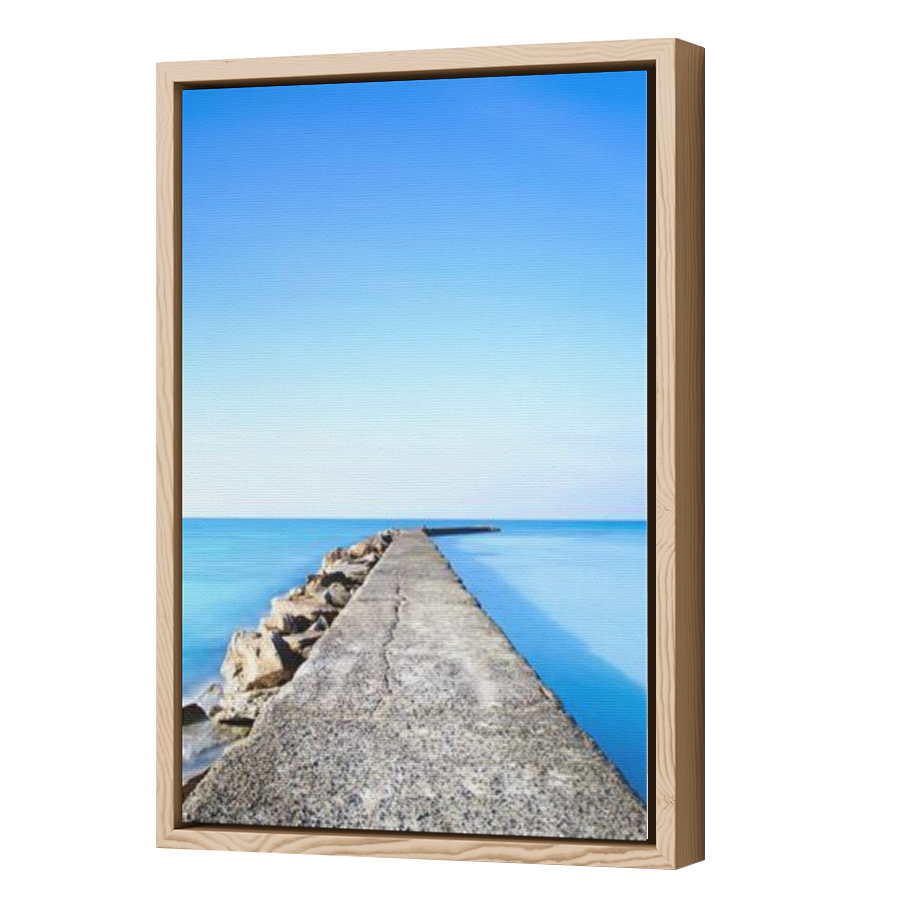Thumbnail for Canvas - Wood Grain Floating Frame