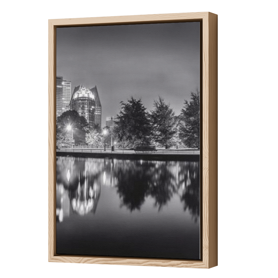 Thumbnail for Canvas - Wood Grain Floating Frame