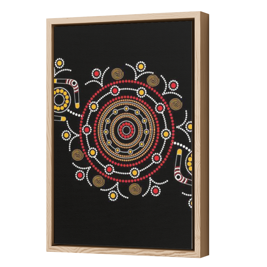 Thumbnail for Canvas - Wood Grain Floating Frame