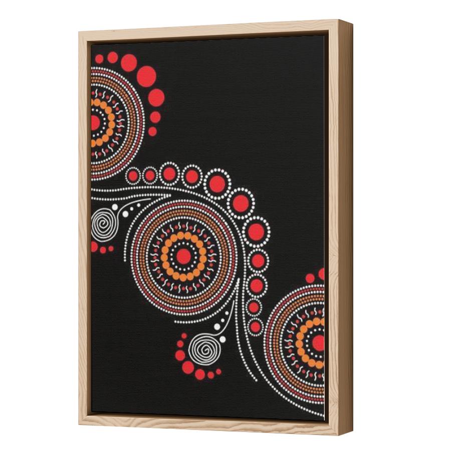 Thumbnail for Canvas - Wood Grain Floating Frame