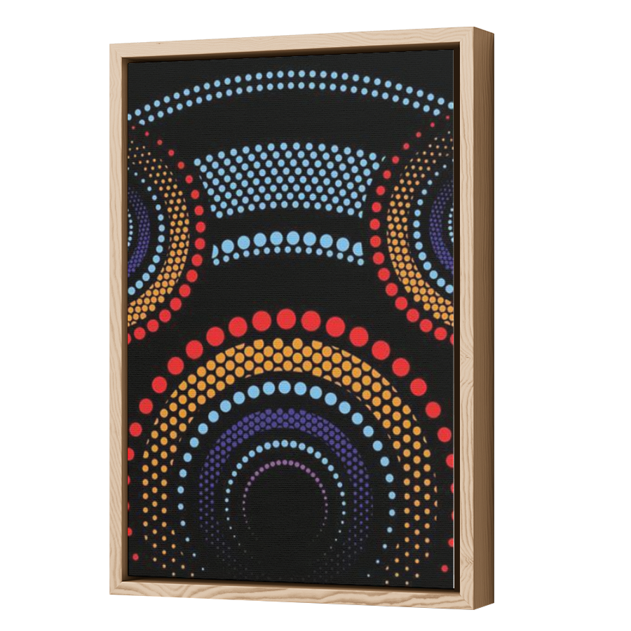 Thumbnail for Canvas - Wood Grain Floating Frame