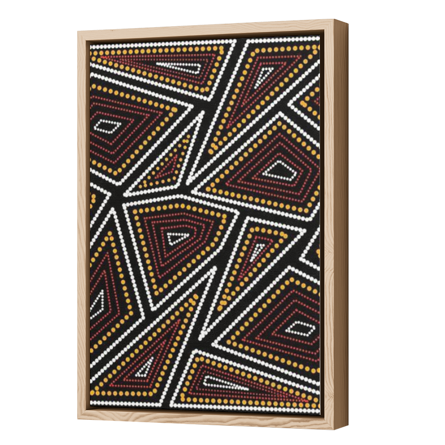 Thumbnail for Canvas - Wood Grain Floating Frame