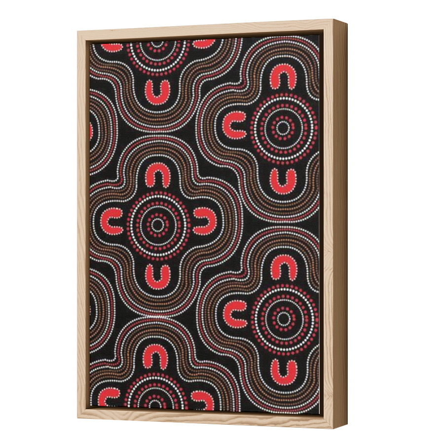 Thumbnail for Canvas - Wood Grain Floating Frame