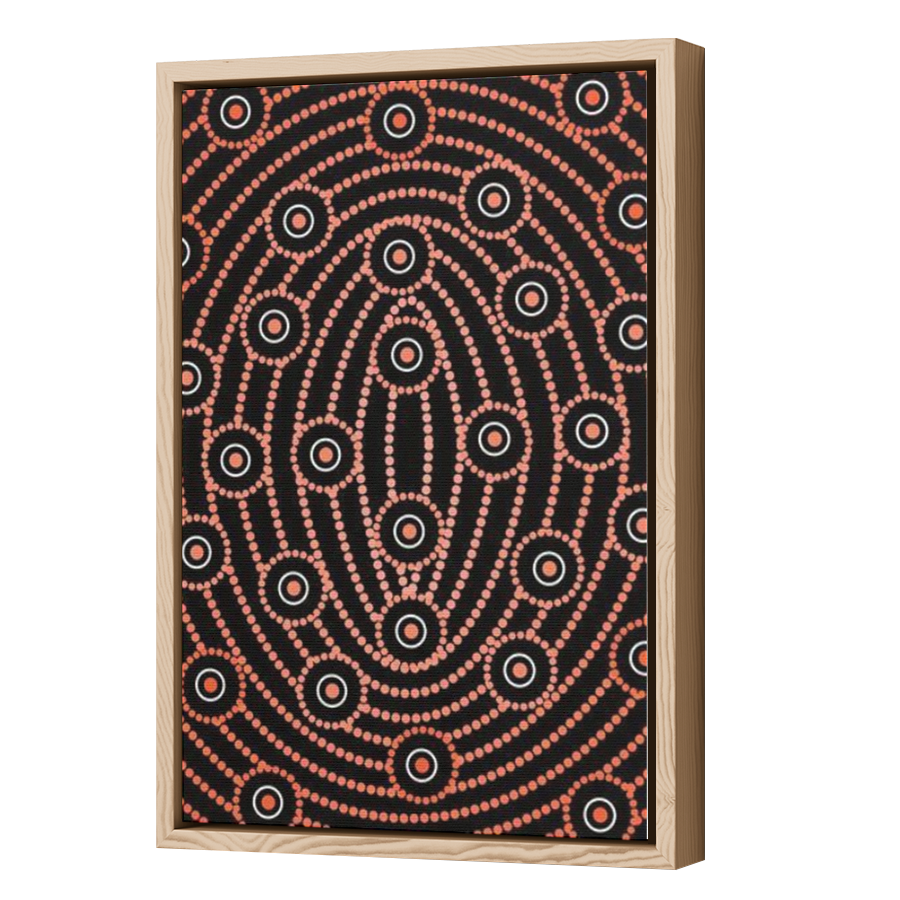 Thumbnail for Canvas - Wood Grain Floating Frame