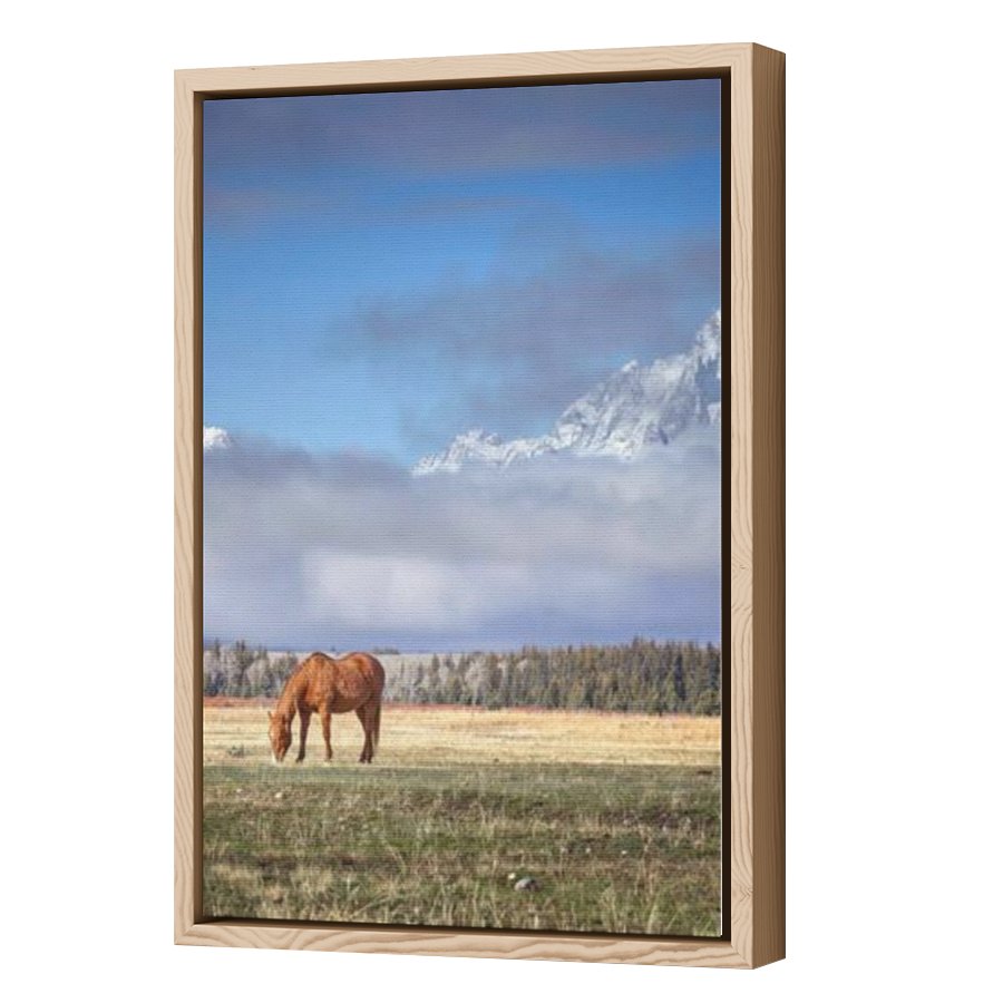 Thumbnail for Canvas - Wood Grain Floating Frame