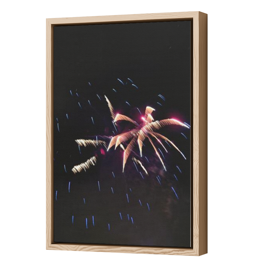 Thumbnail for Canvas - Wood Grain Floating Frame