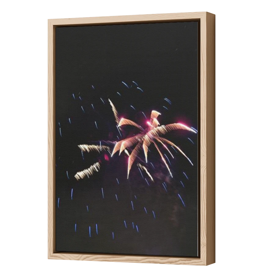 Thumbnail for Canvas - Wood Grain Floating Frame