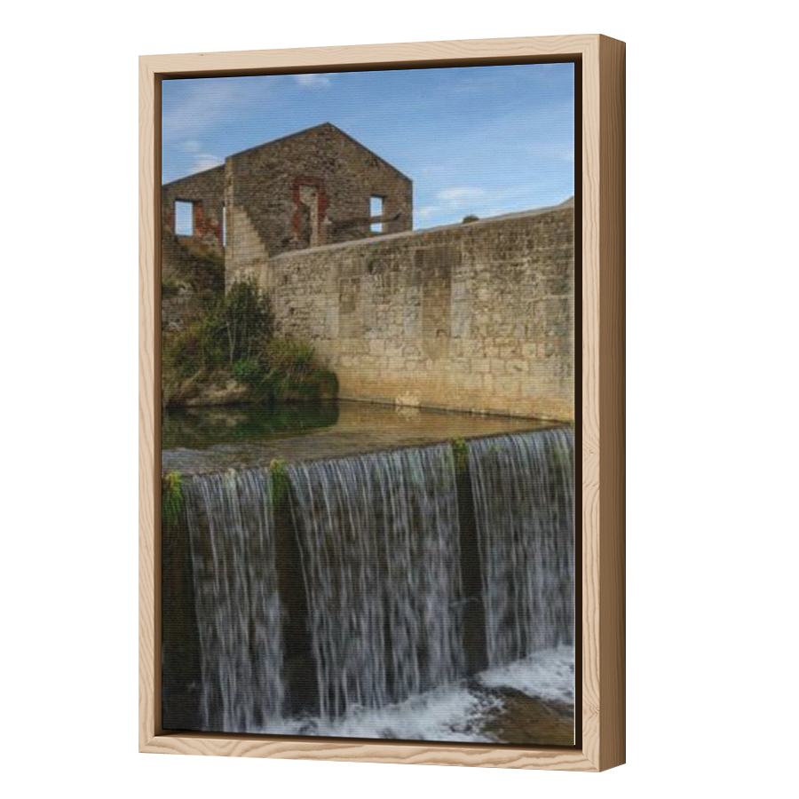 Thumbnail for Canvas - Wood Grain Floating Frame