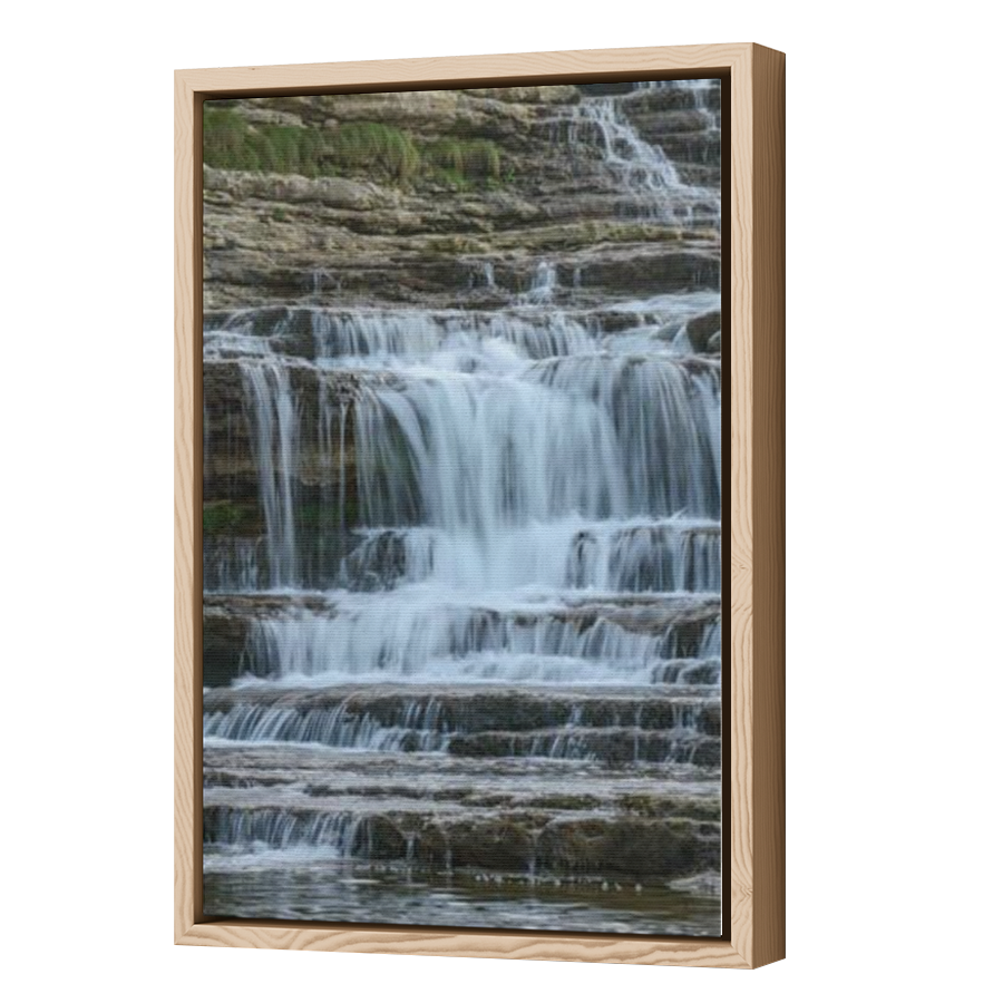 Thumbnail for Canvas - Wood Grain Floating Frame