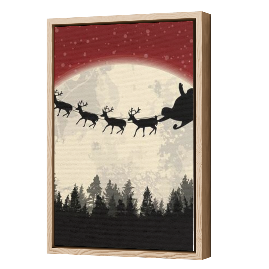 Thumbnail for Canvas - Wood Grain Floating Frame