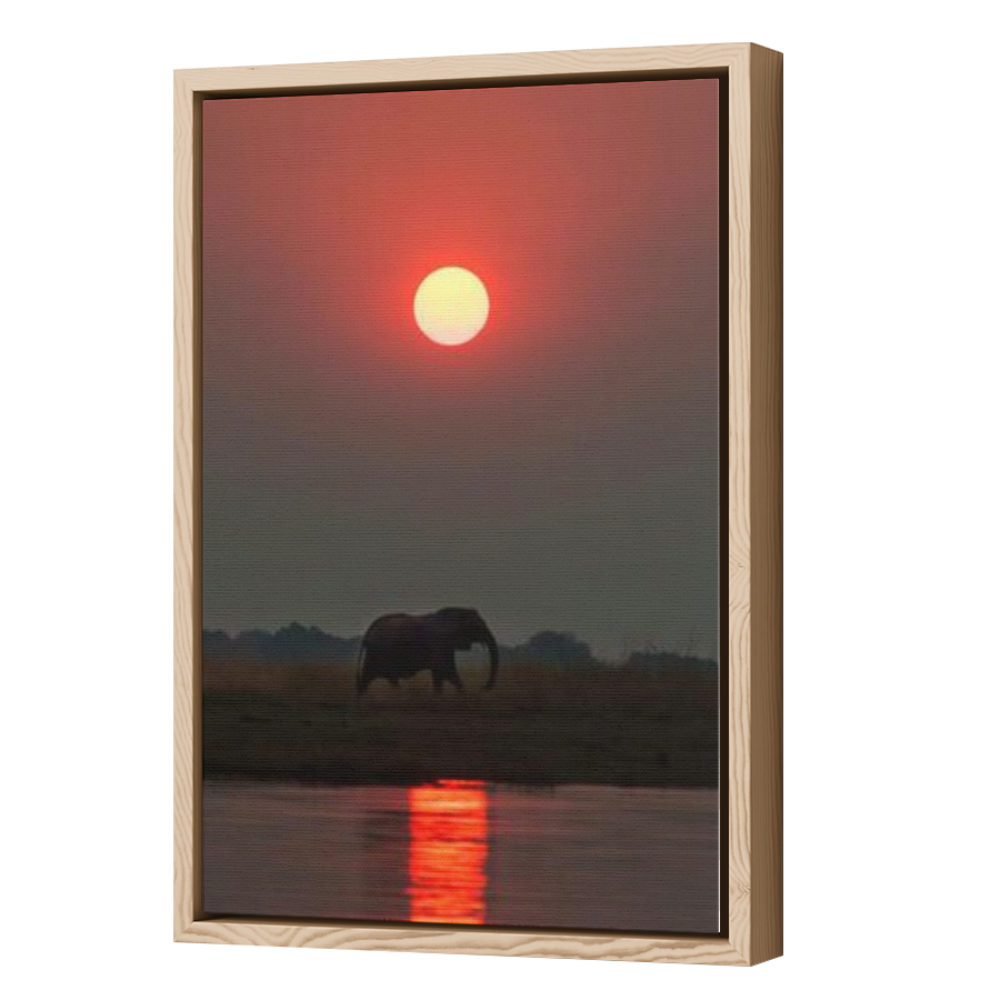 Thumbnail for Canvas - Wood Grain Floating Frame