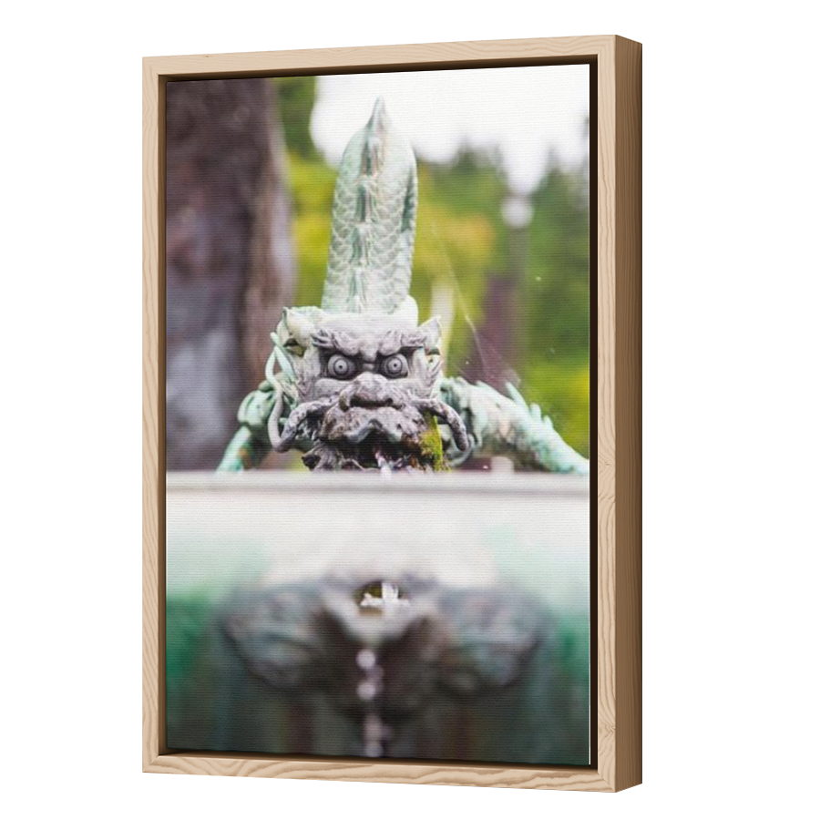 Thumbnail for Canvas - Wood Grain Floating Frame
