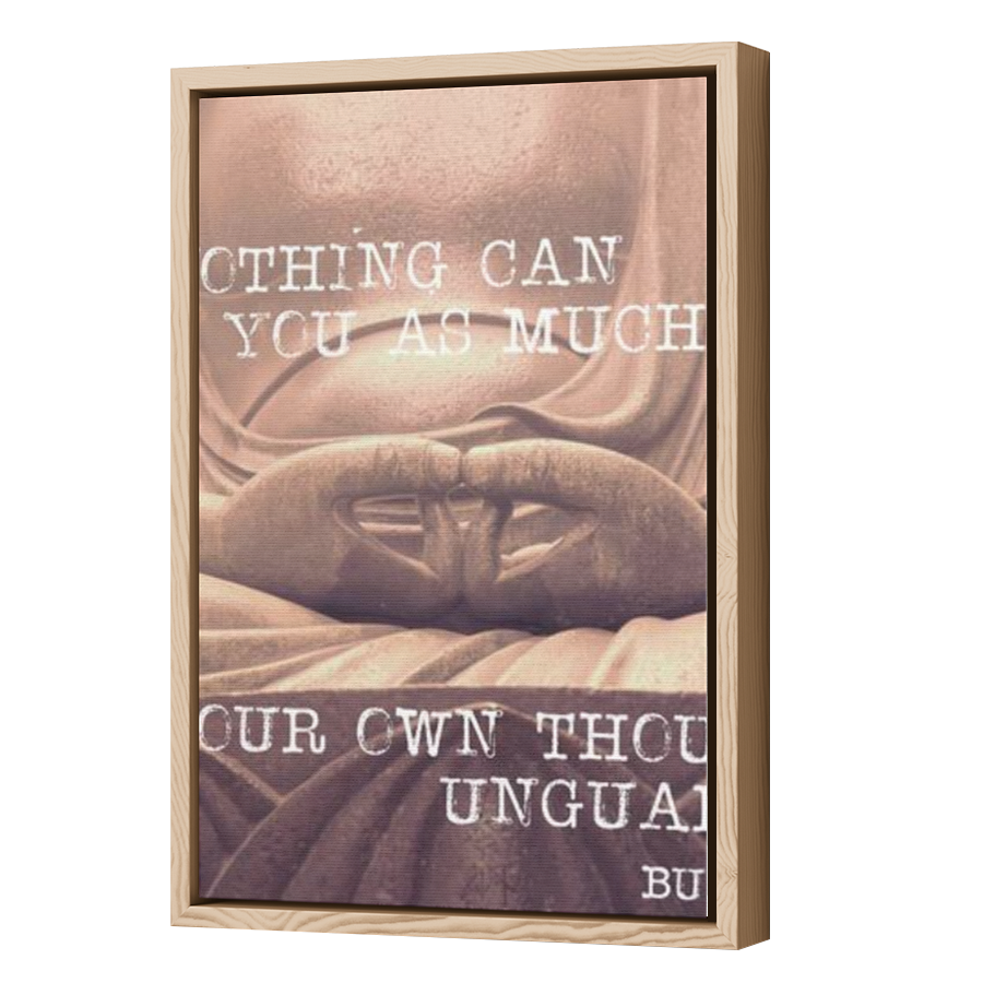 Thumbnail for Canvas - Wood Grain Floating Frame