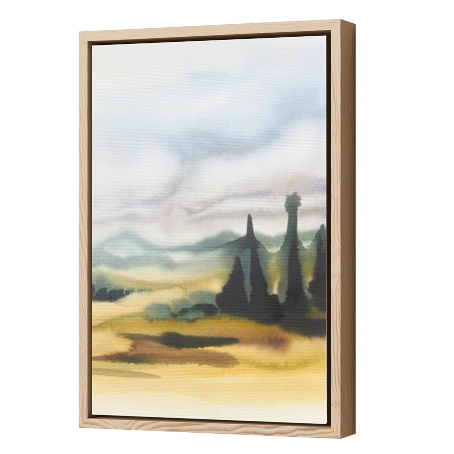 Thumbnail for Canvas - Wood Grain Floating Frame