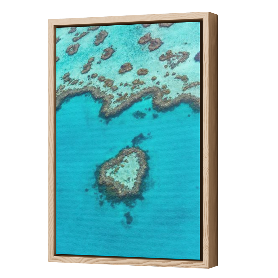 Thumbnail for Canvas - Wood Grain Floating Frame