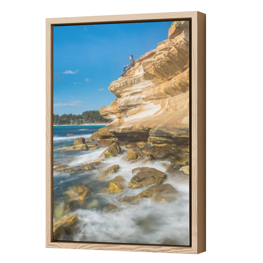 Thumbnail for Canvas - Wood Grain Floating Frame