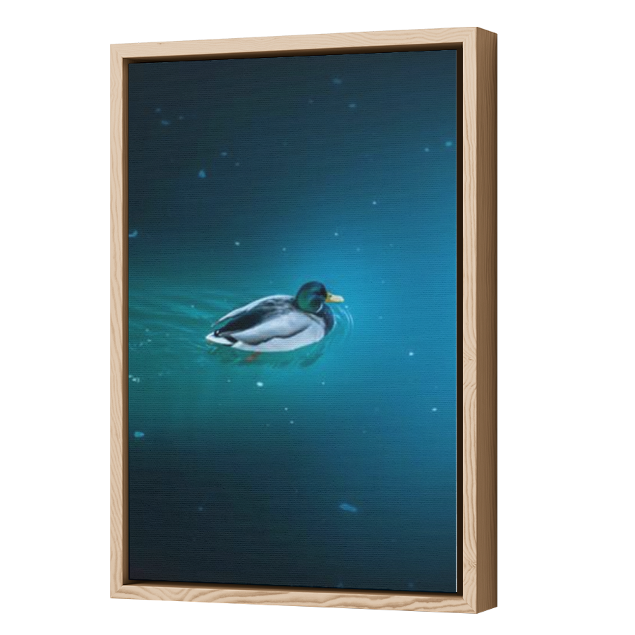 Thumbnail for Canvas - Wood Grain Floating Frame