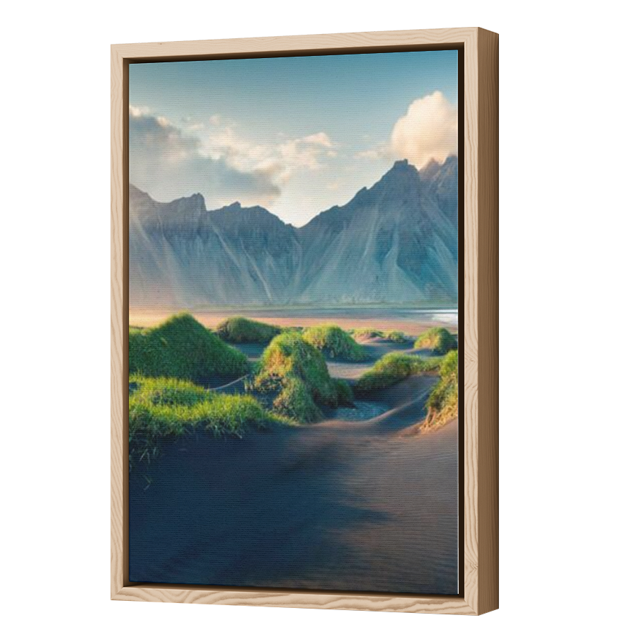 Thumbnail for Canvas - Wood Grain Floating Frame