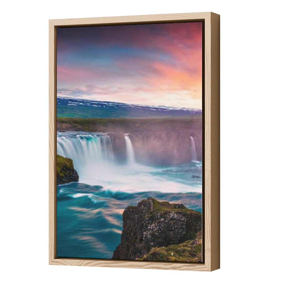 Thumbnail for Canvas - Wood Grain Floating Frame