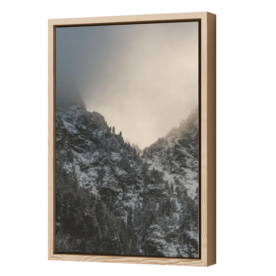 Thumbnail for Canvas - Wood Grain Floating Frame