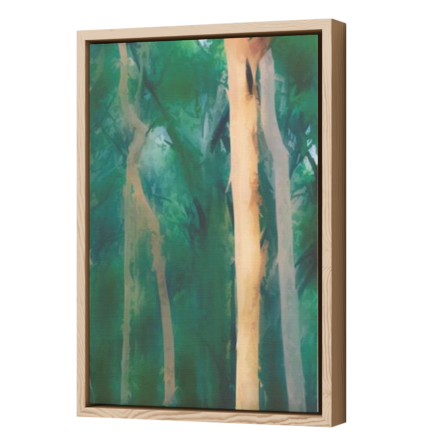 Thumbnail for Canvas - Wood Grain Floating Frame