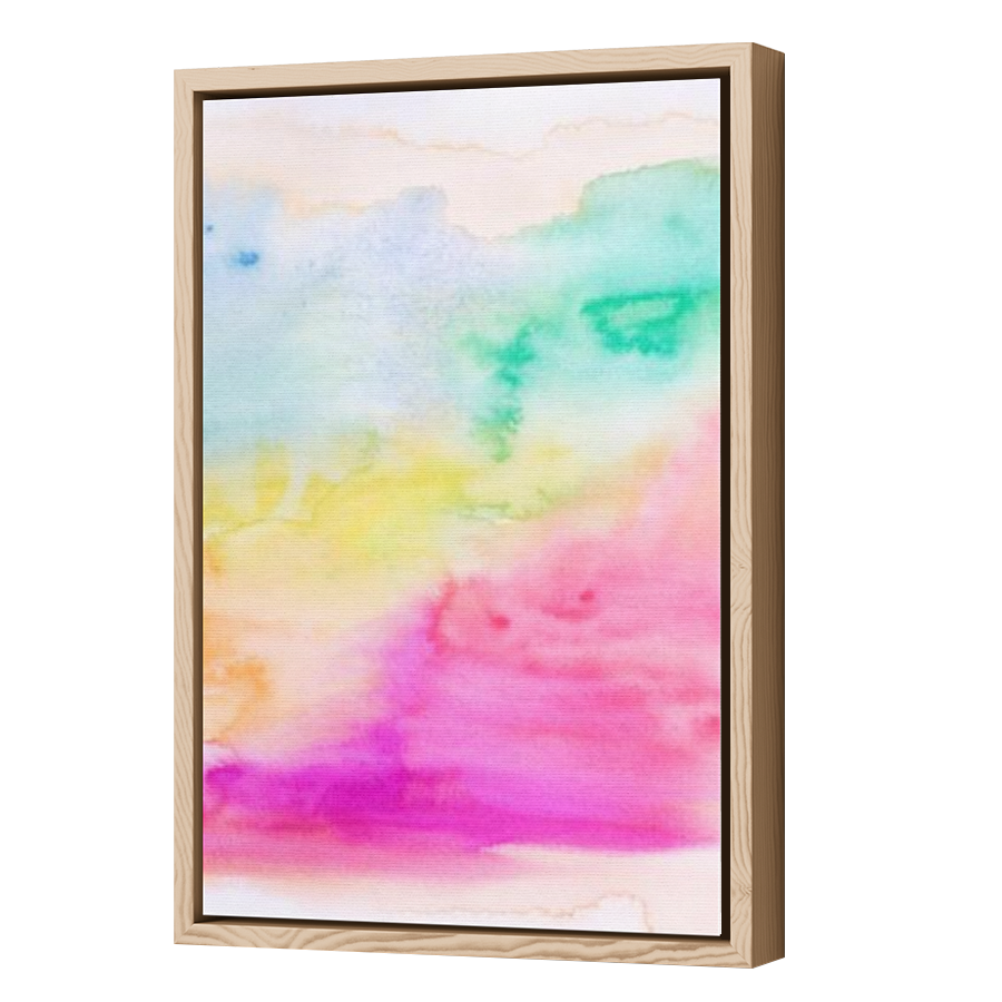 Thumbnail for Canvas - Wood Grain Floating Frame