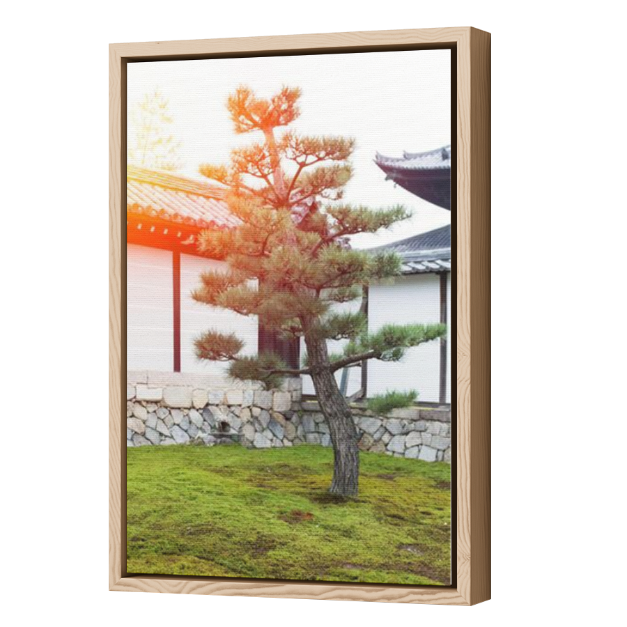 Thumbnail for Canvas - Wood Grain Floating Frame