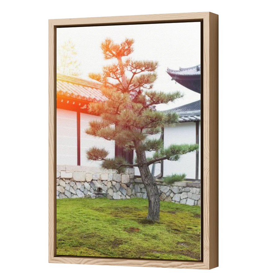 Thumbnail for Canvas - Wood Grain Floating Frame