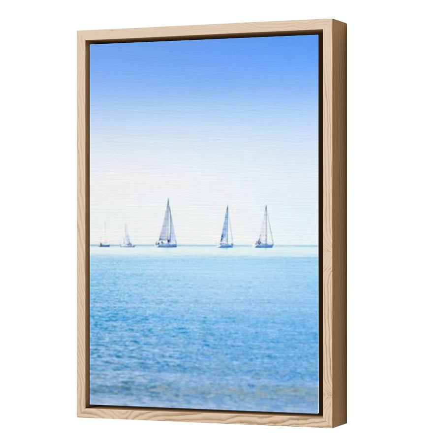 Thumbnail for Canvas - Wood Grain Floating Frame