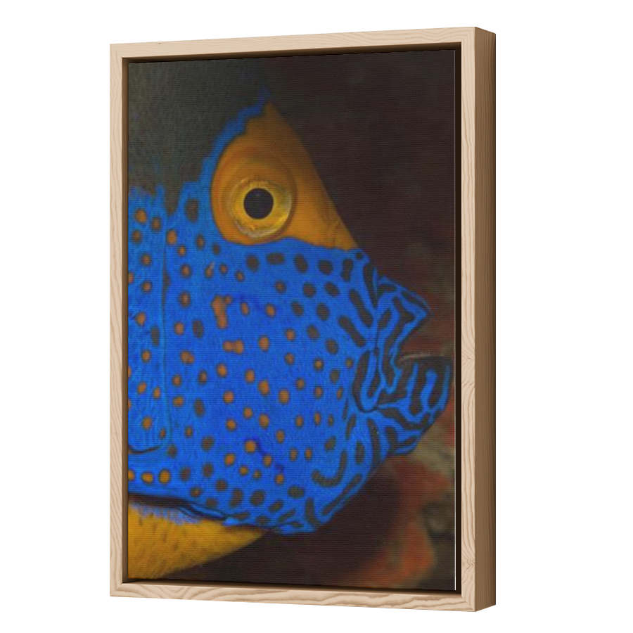 Thumbnail for Canvas - Wood Grain Floating Frame