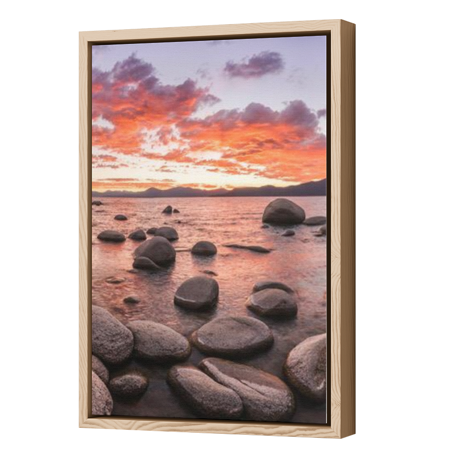 Thumbnail for Canvas - Wood Grain Floating Frame