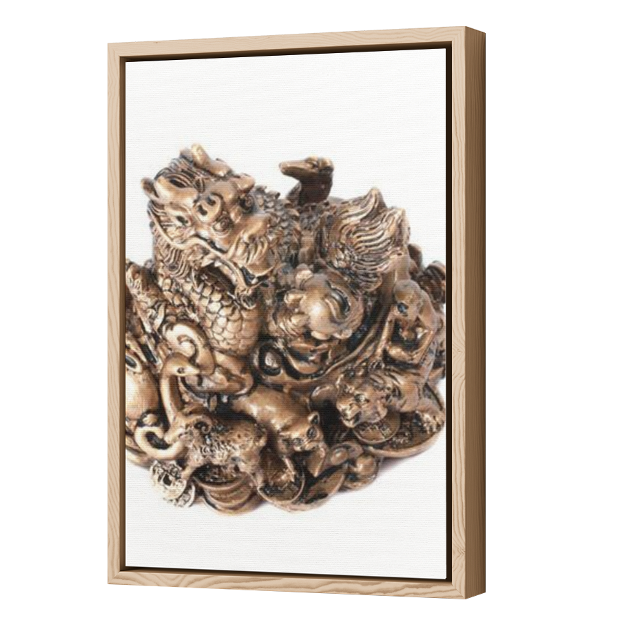 Thumbnail for Canvas - Wood Grain Floating Frame