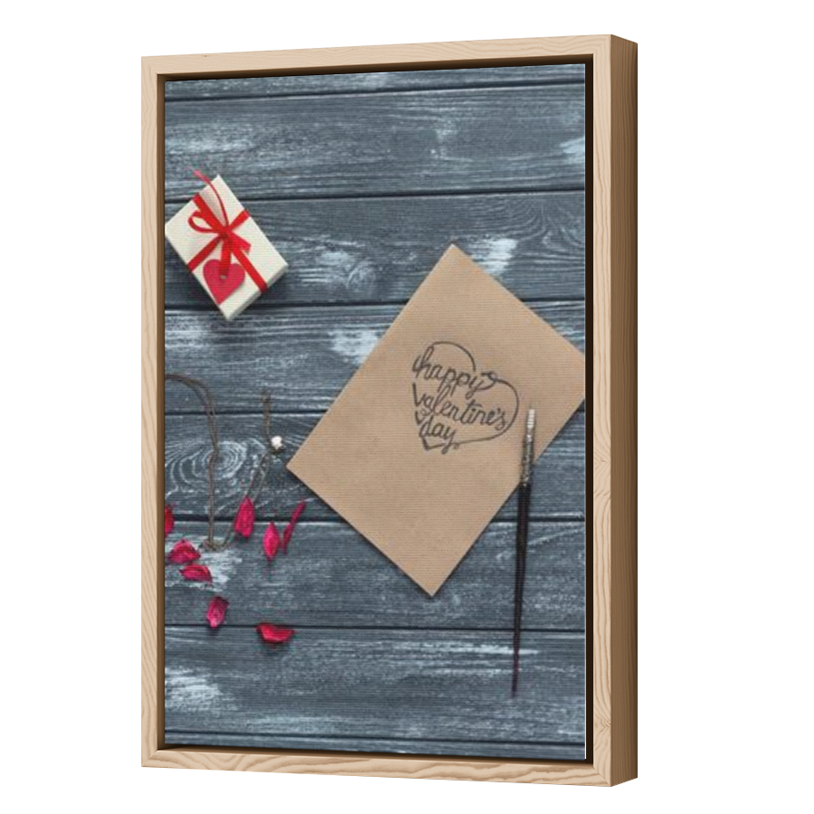Thumbnail for Canvas - Wood Grain Floating Frame