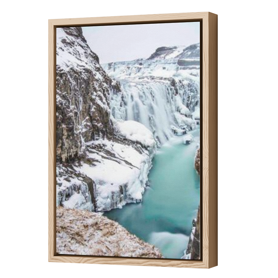 Thumbnail for Canvas - Wood Grain Floating Frame