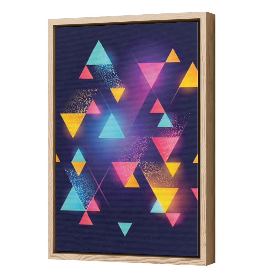 Thumbnail for Canvas - Wood Grain Floating Frame